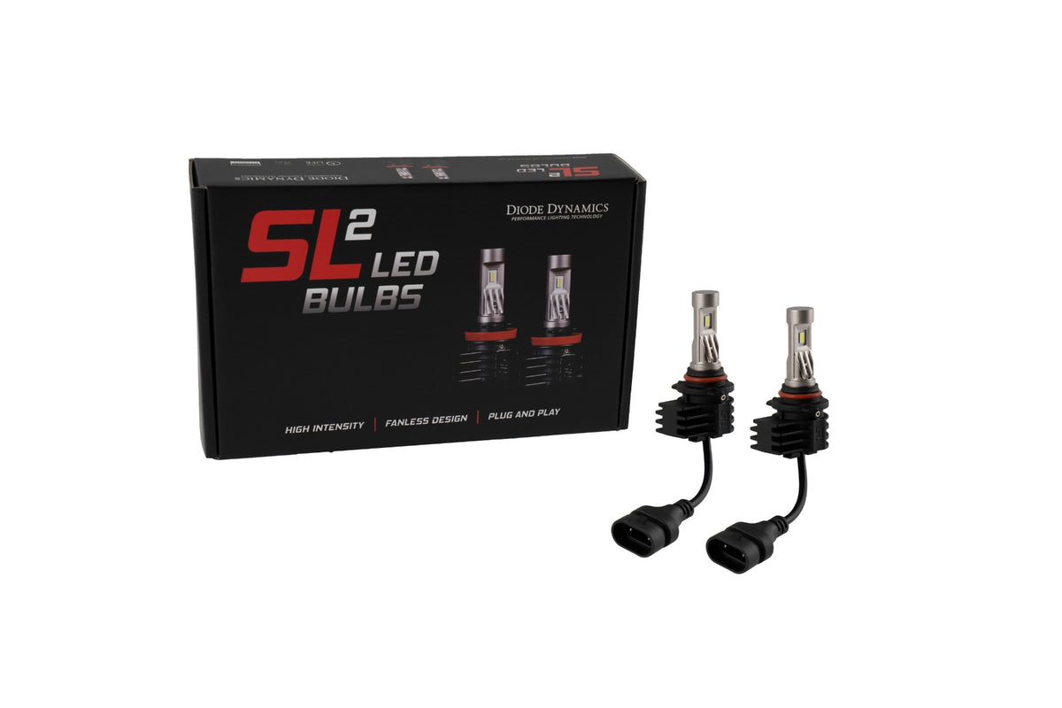 9006/9012 White SL2 LED Bulbs (pair)