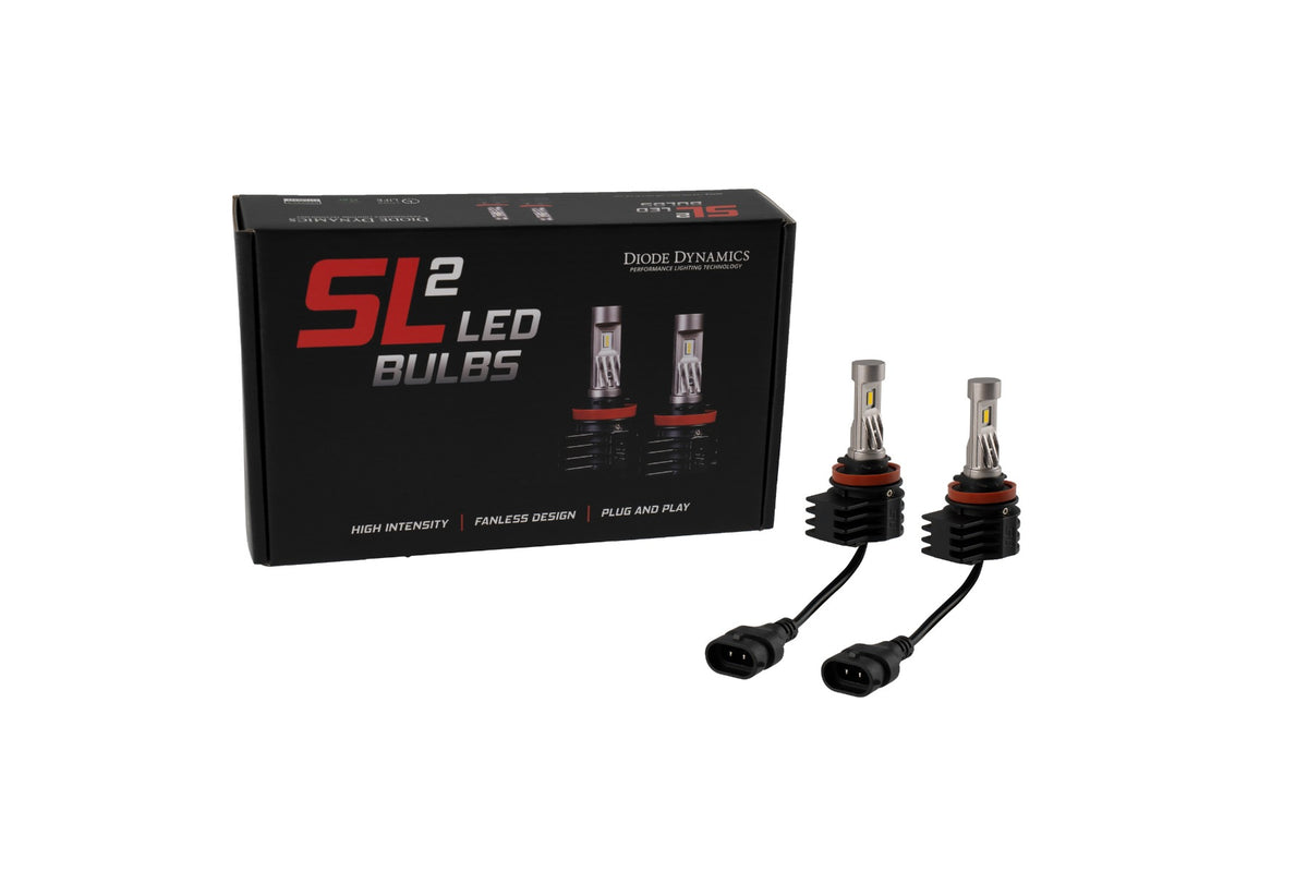 H11/H8/H9 White SL2 LED Bulbs (pair)