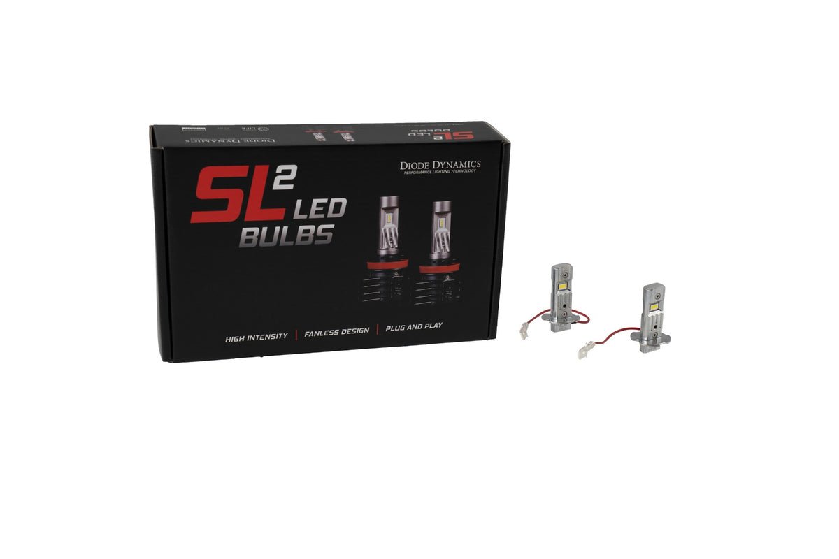 H3 White SL2 LED Bulbs (pair)