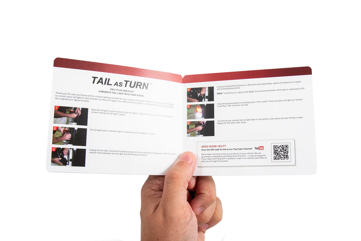 Tail as Turn® +Backup Module for 2017-2018 Subaru Forester
