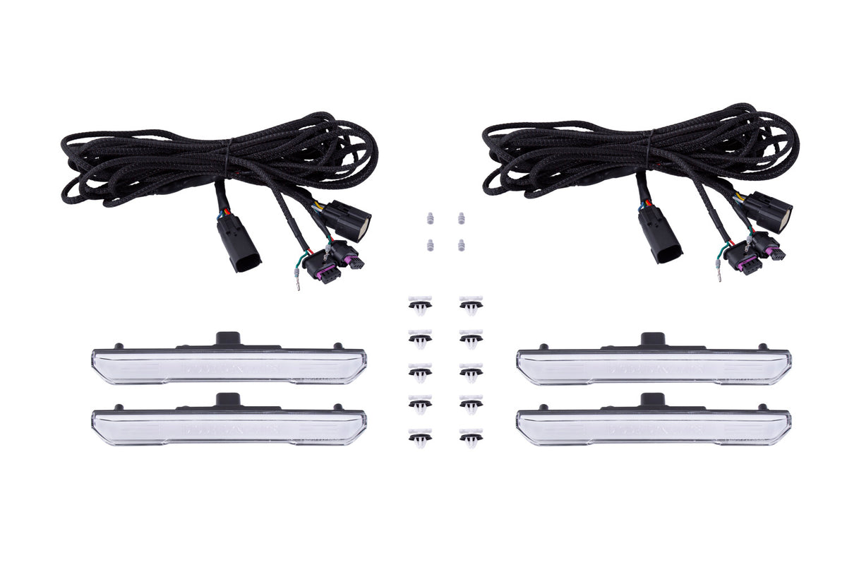 LED Sequential Sidemarkers for 2020-2021 GMC Sierra/Canyon  Clear (set)