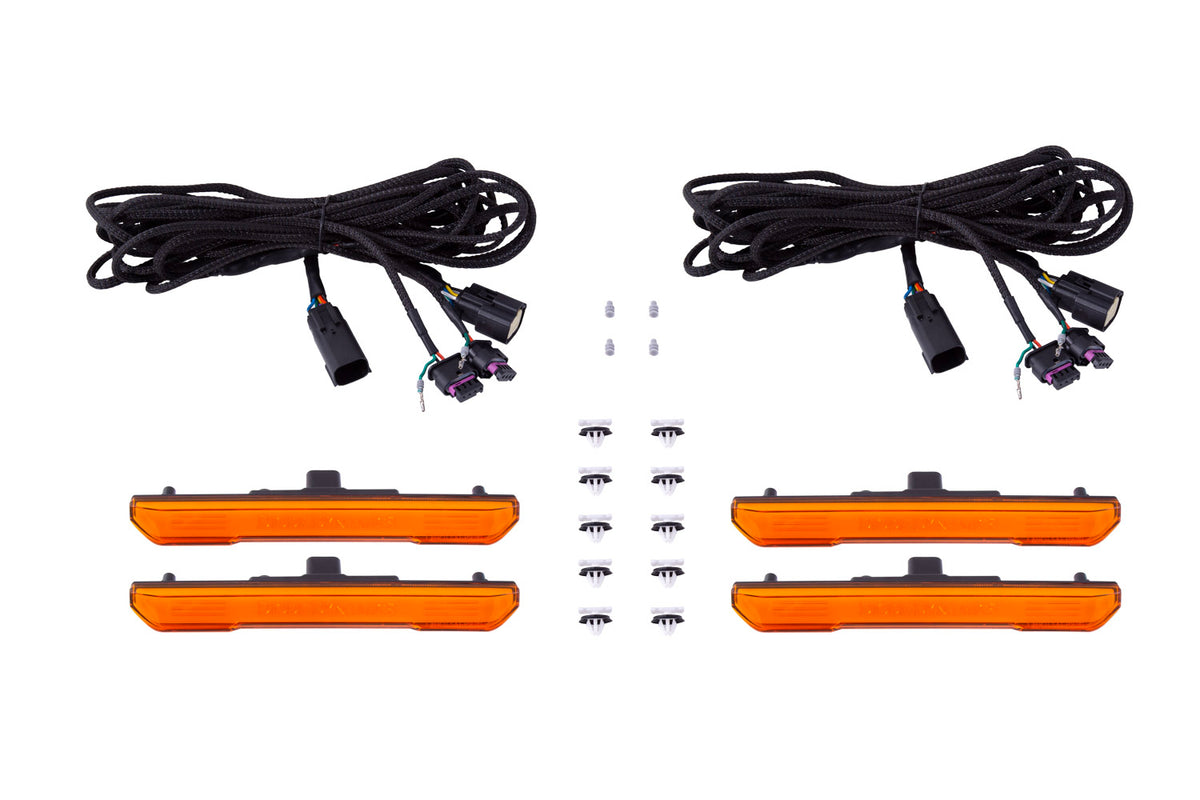 LED Sequential Sidemarkers for 2020-2021 GMC Sierra/Canyon  Amber (set)