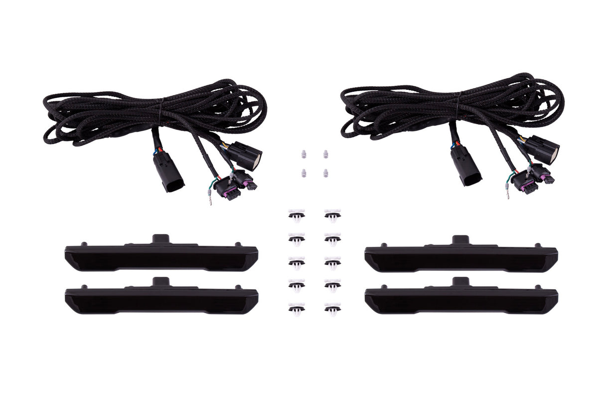 LED Sequential Sidemarkers for 2020-2021 GMC Sierra/Canyon  Smoked (set)
