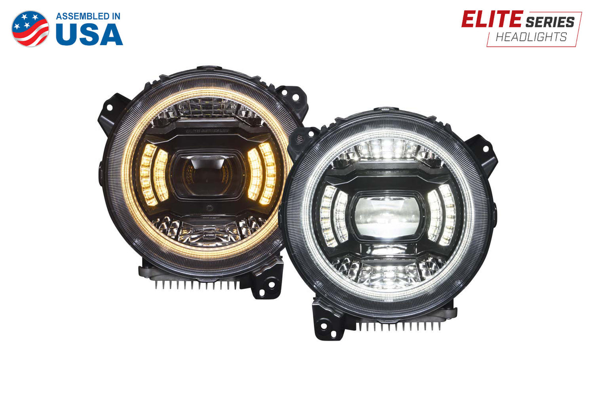 Elite Max LED Headlights for 2018+ Jeep JL Wrangler
