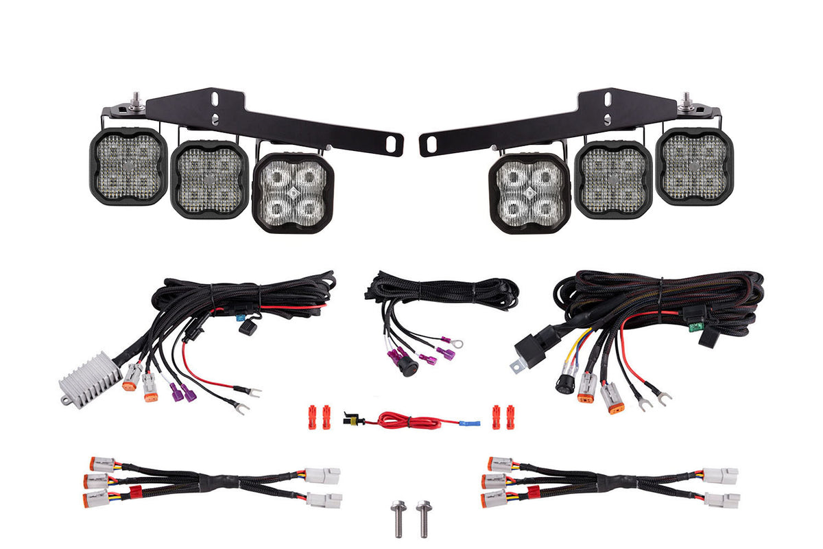SS3 LED Fog Light Kit for 2017-2020 Ford Raptor  White Pro
