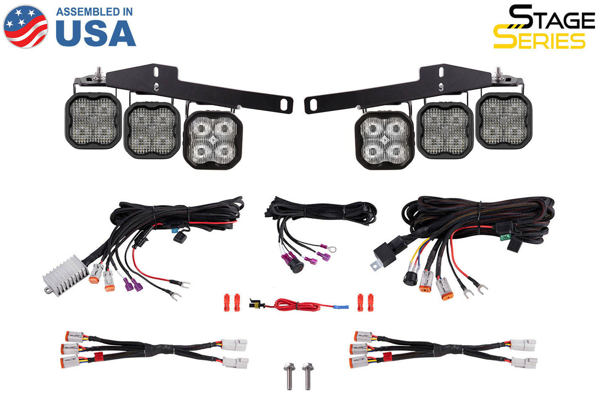 SS3 LED Fog Light Kit for 2017-2020 Ford Raptor  White Sport