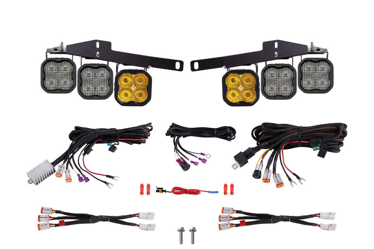SS3 LED Fog Light Kit for 2017-2020 Ford Raptor  Yellow Sport