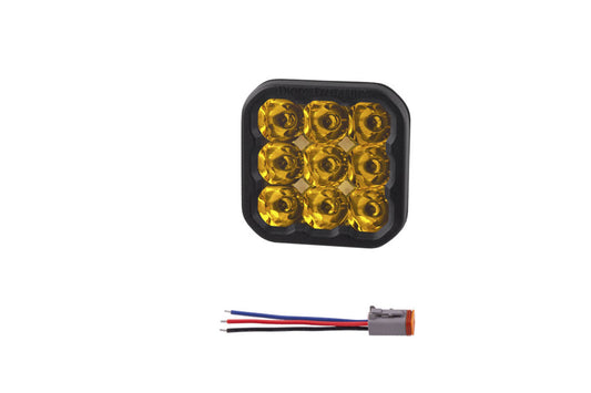SS5 LED Pod Pro Yellow Spot - No Brackets (single)