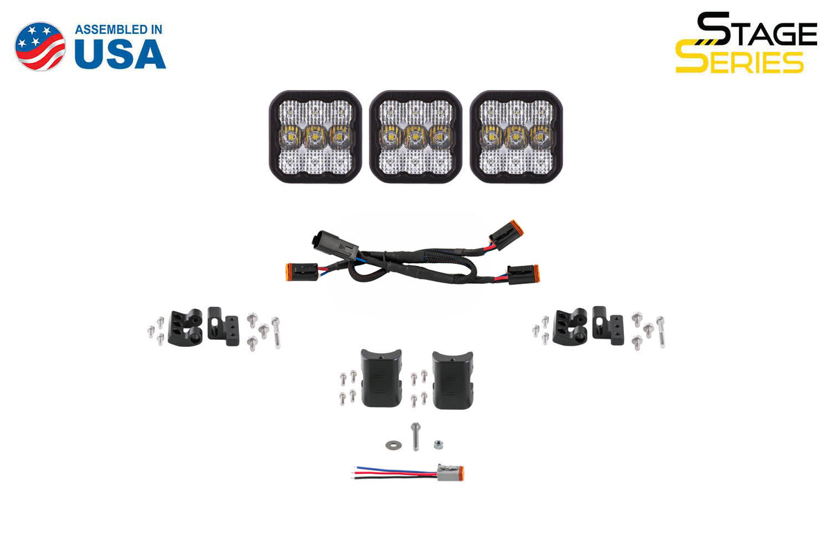 SS5 Sport Universal CrossLink 3-Pod Lightbar White Driving