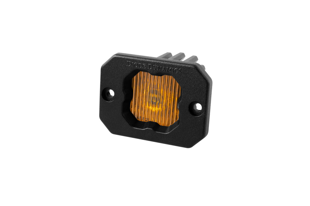 SSC1 LED Pod Yellow SAE Fog Flush ABL (one)