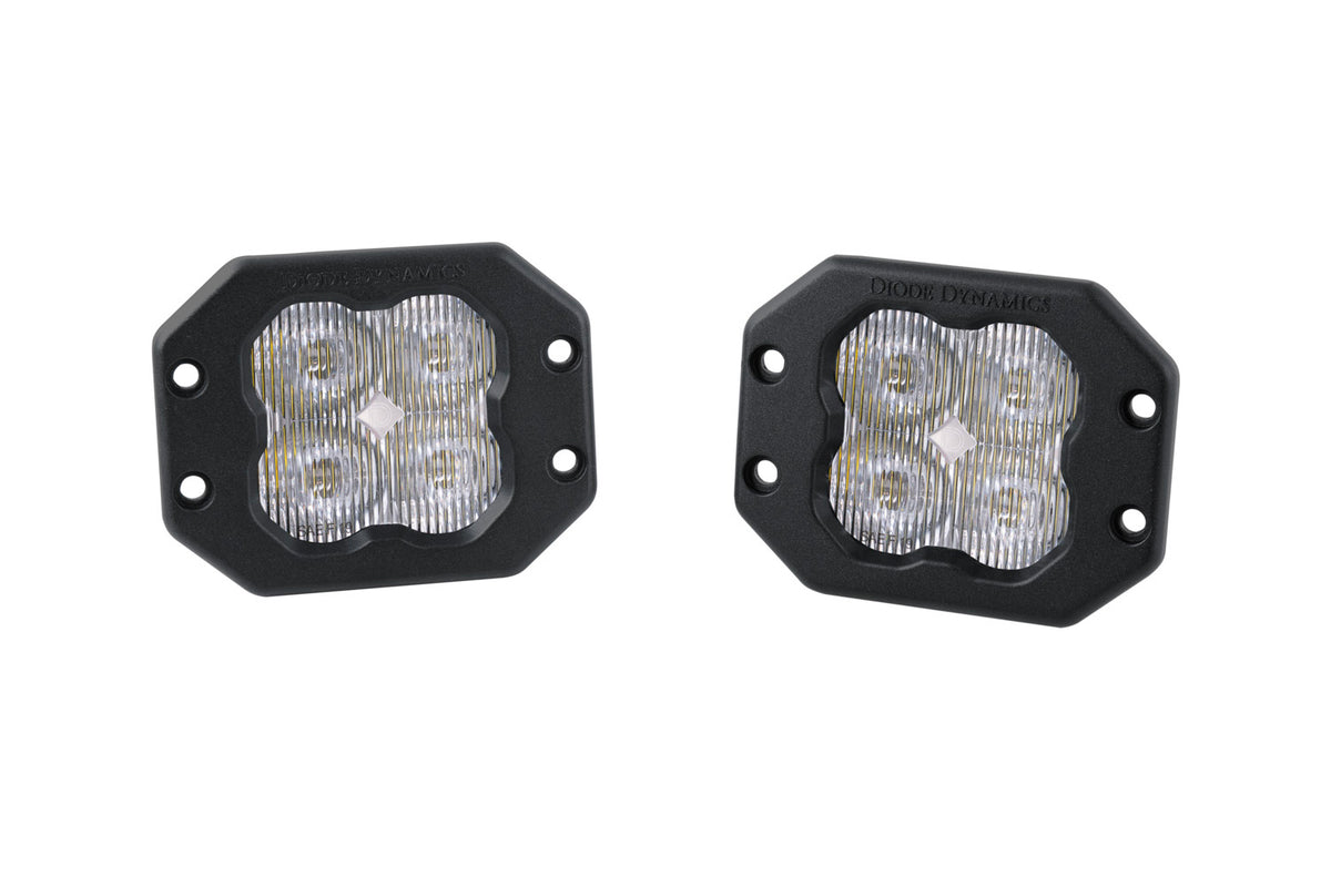 SS3 Sport ABL White SAE Fog Flush (pair)