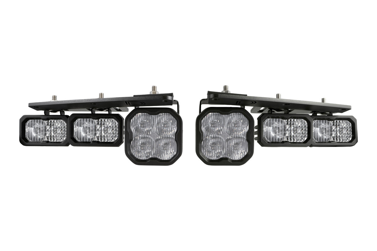 Stage Series Fog Pocket Kit for 2021+ Ford Bronco  White Sport