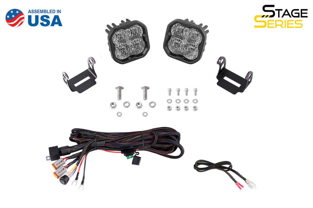 SS3 LED Ditch Light Kit for 2021+ Ford Bronco  Pro White Combo