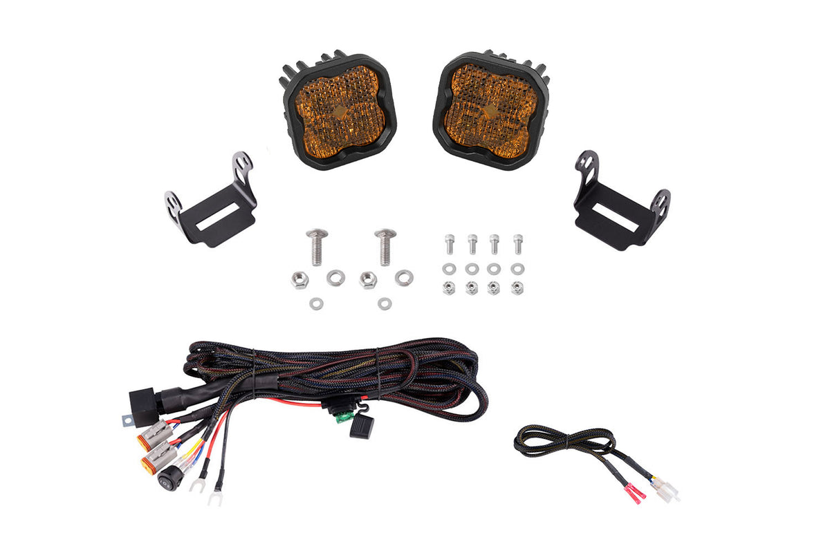 SS3 LED Ditch Light Kit for 2021+ Ford Bronco  Sport Yellow Combo