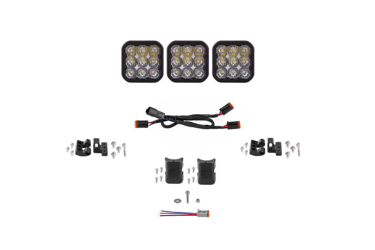 SS5 Sport Universal CrossLink 3-Pod Lightbar White Driving