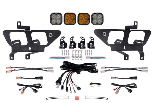 SS3 LED Fog Pocket Kit for 2021-2023 Ford F-150  Yellow Max