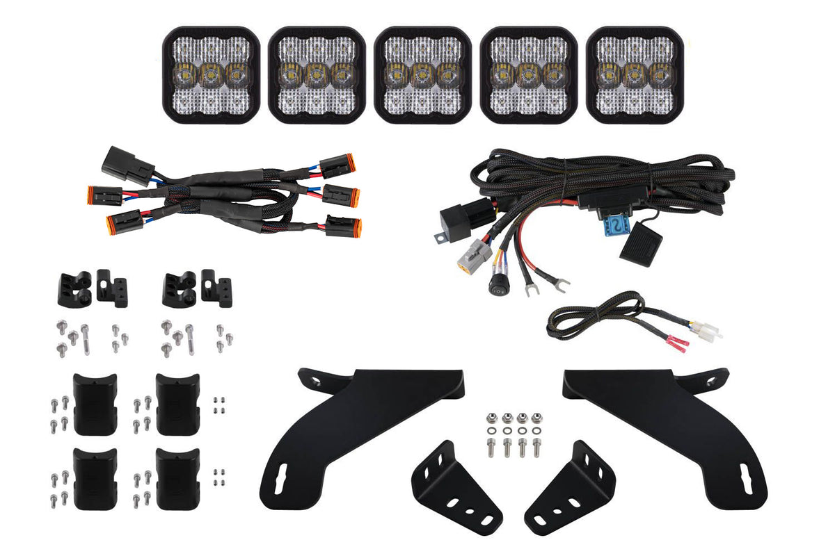 SS5 Grille CrossLink Lightbar Kit for 2021-2023 Ford F-150  Pro White Combo