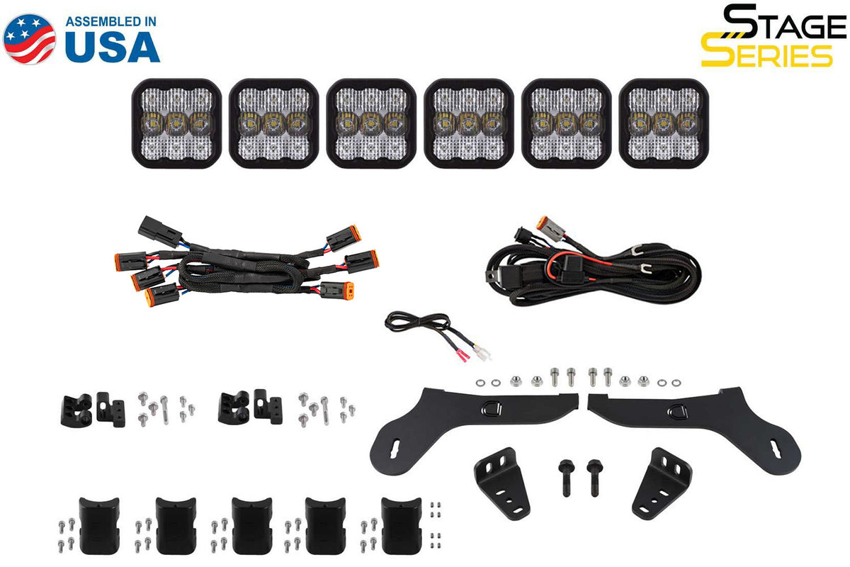 SS5 Grille CrossLink Lightbar Kit for 2017-2020 Ford Raptor  Sport White Combo
