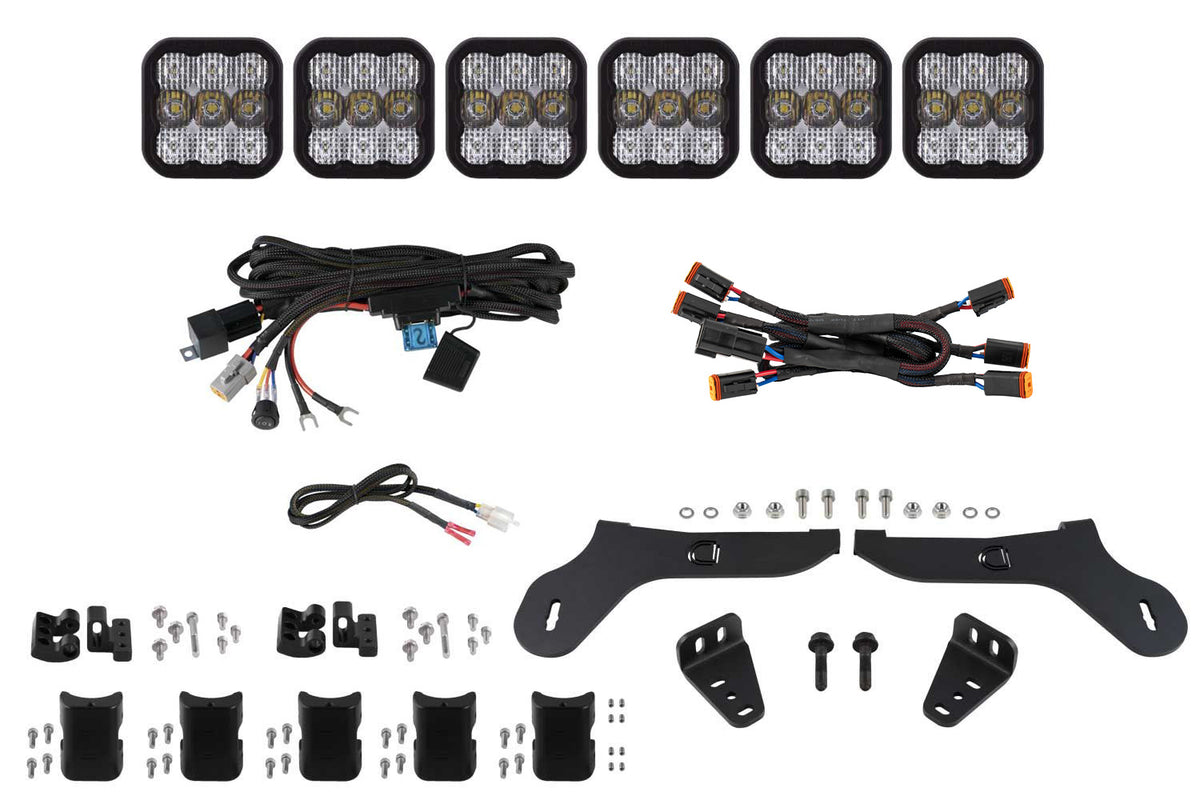 SS5 Grille CrossLink Lightbar Kit for 2017-2020 Ford Raptor  Pro White Combo