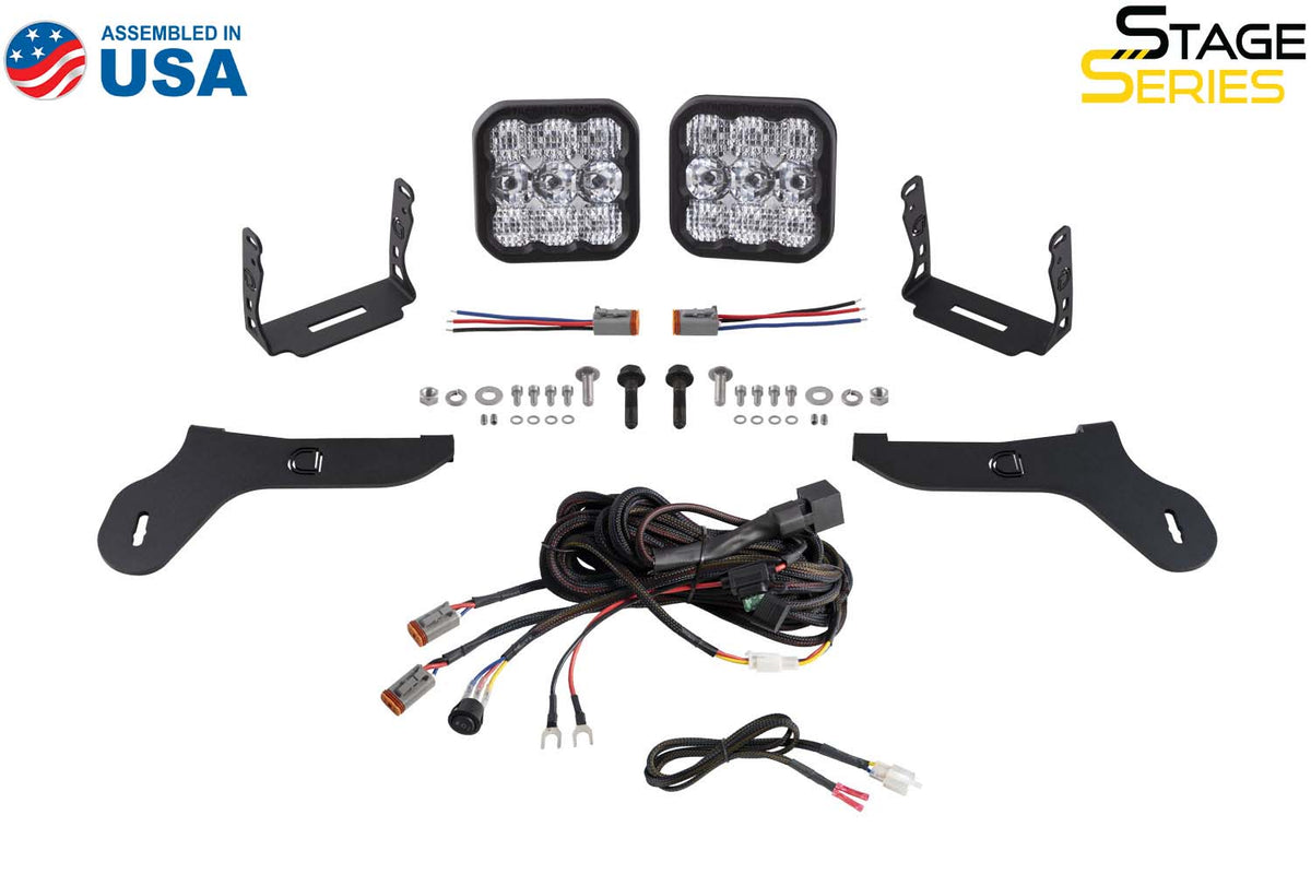 SS5 Bumper LED Pod Light Kit for 2017-2020 Ford Raptor  Sport White Combo