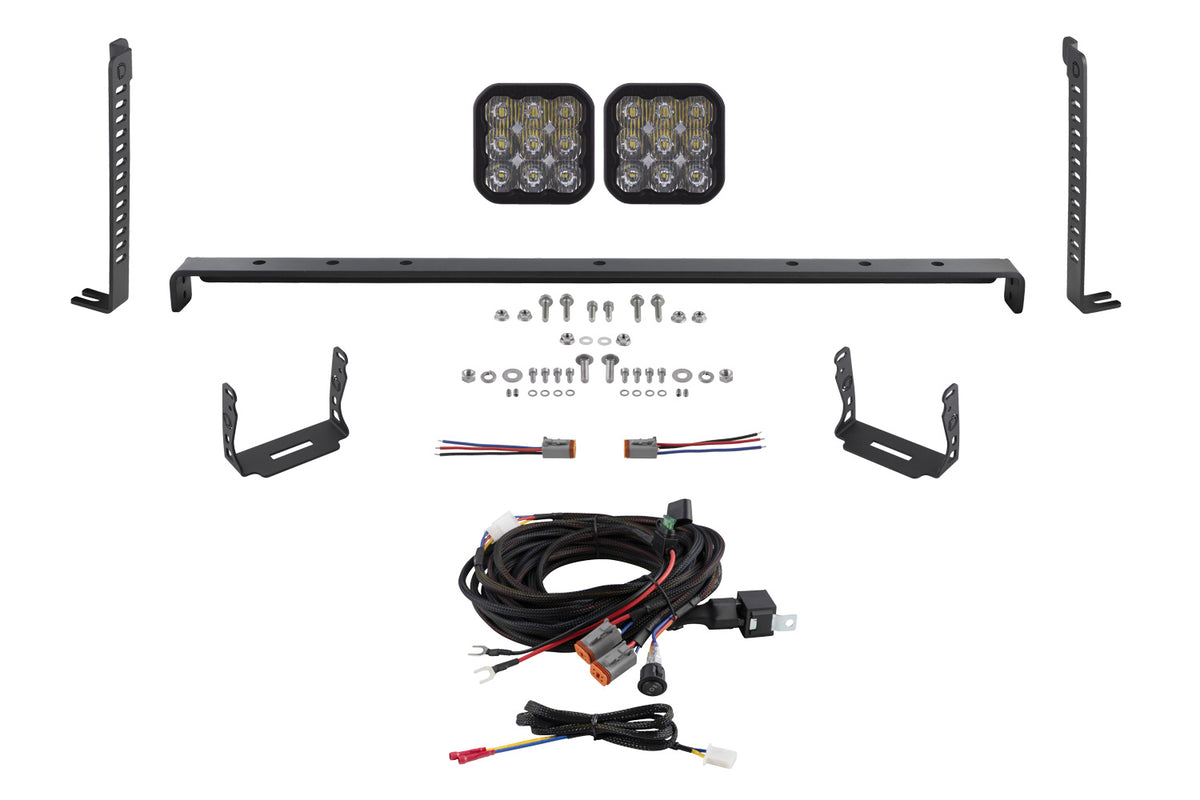 SS5 Stealth Grille LED 2-Pod Kit for 2014-2024 Toyota 4Runner  Pro White Driving