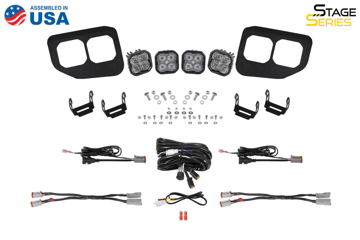 SS3 LED Fog Pocket Kit for 2020-2022 Ford Super Duty  White Sport