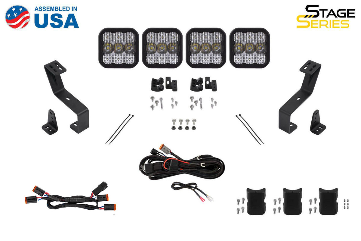 SS5 Grille CrossLink Lightbar Kit for 2019-2024 Ram  Sport White Combo