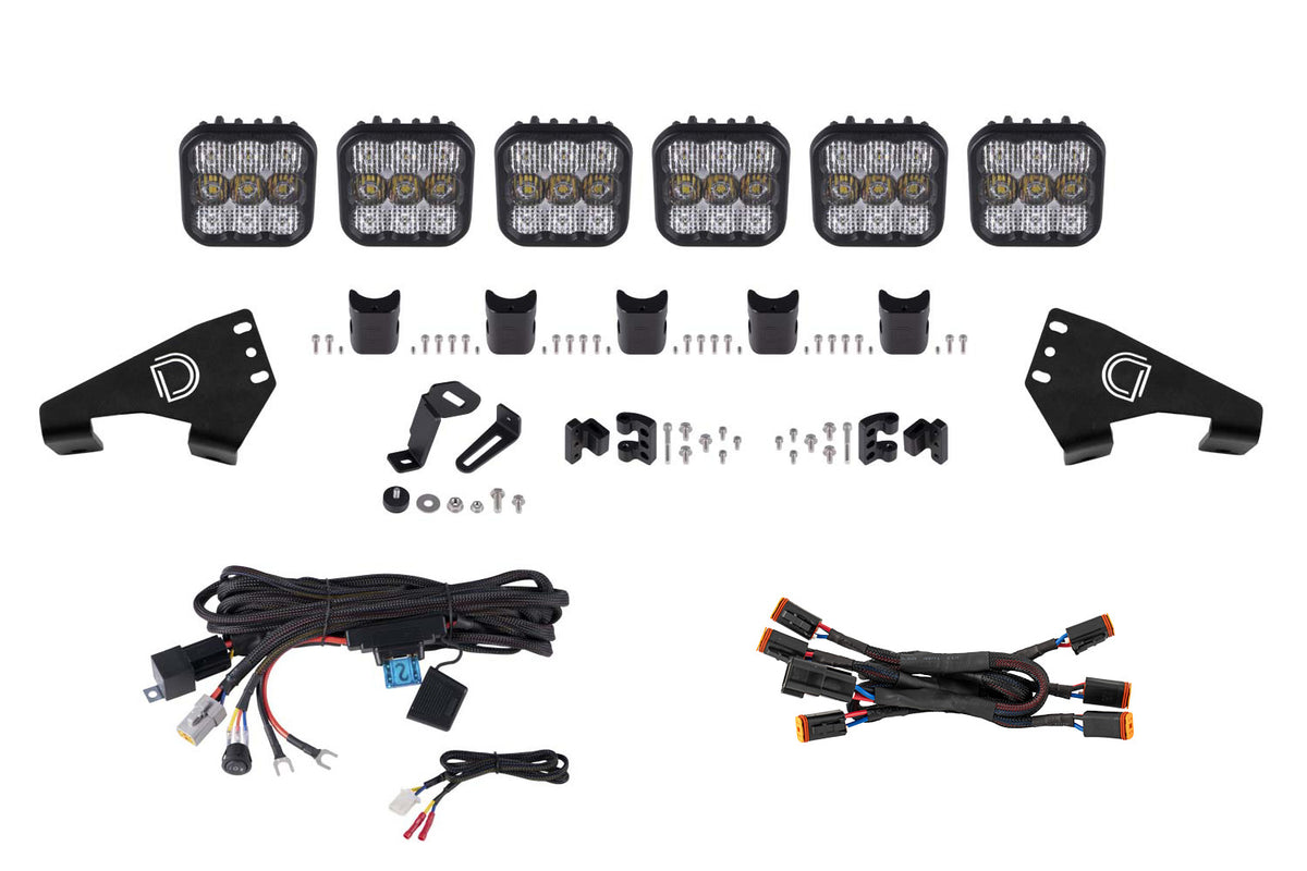 Polaris RZR SS5 Pro CrossLink Roof White Combo Lightbar Kit