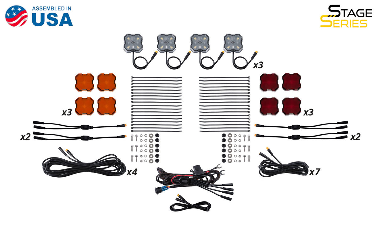 Single-Color Rock Light Installer Magnet Mount Kit (12-pack)