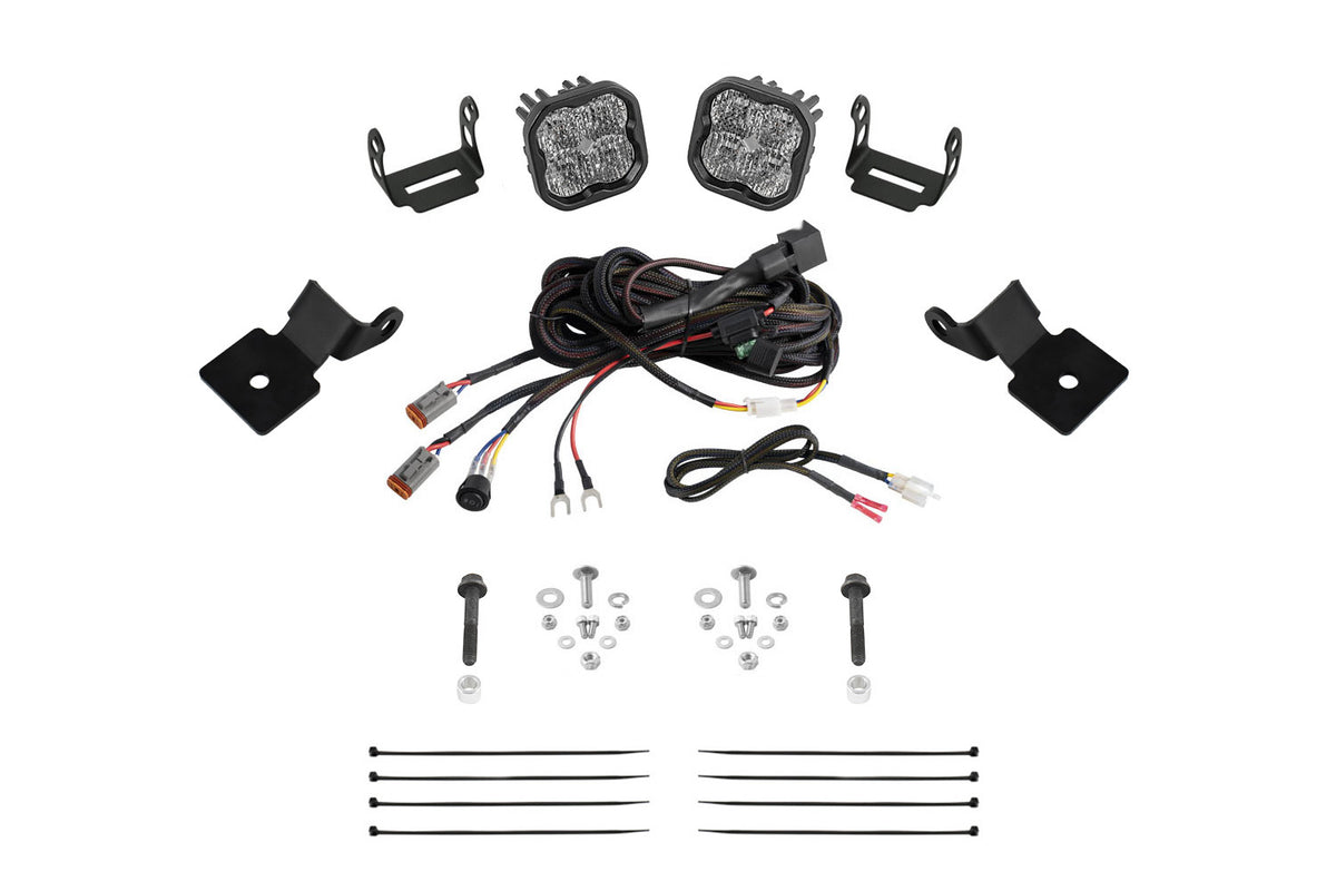 Stage Series SS3 A-Pillar Pod Kit for 2014-2018 Polaris RZR XP  Sport White Combo