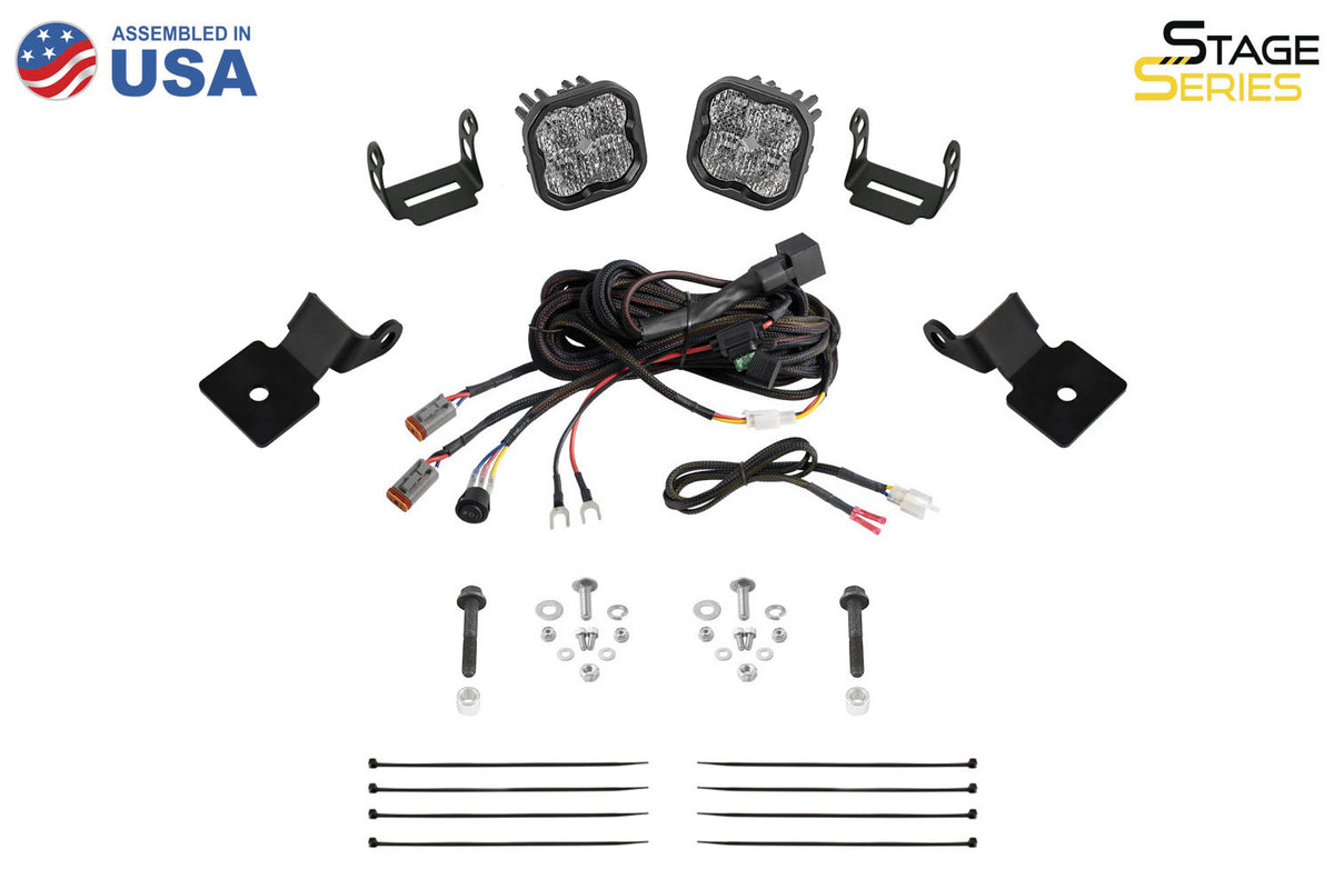 Stage Series SS3 A-Pillar Pod Kit for 2014-2018 Polaris RZR XP  Sport White Combo