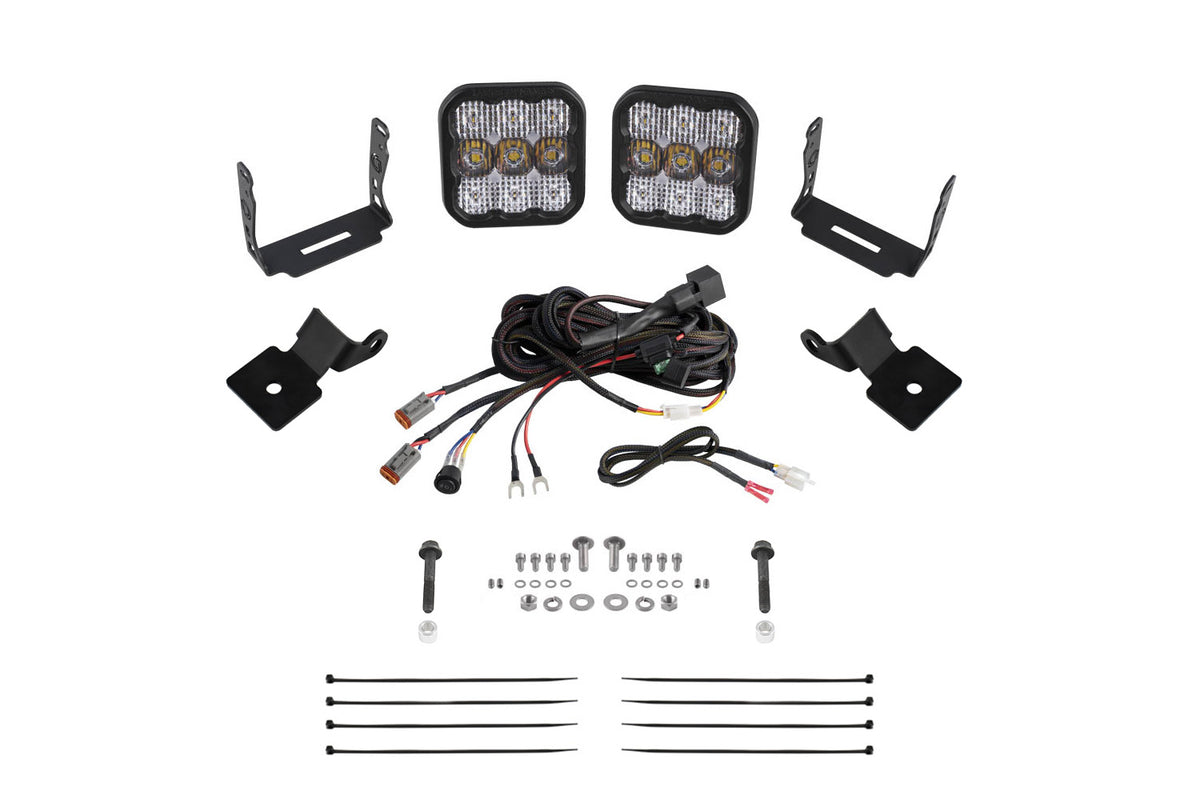 Stage Series SS5 A-Pillar Pod Kit for 2014-2018 Polaris RZR XP  Sport White Combo