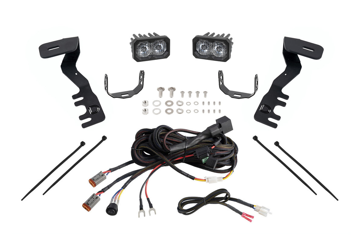 C2 2.0 LED Ditch Light Kit for Toyota Tacoma/4Runner Sport White Combo/Driving