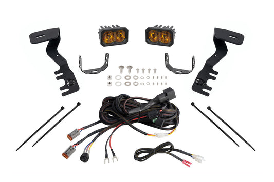 C2 2.0 LED Ditch Light Kit for Toyota Tacoma/4Runner Sport Yellow Combo