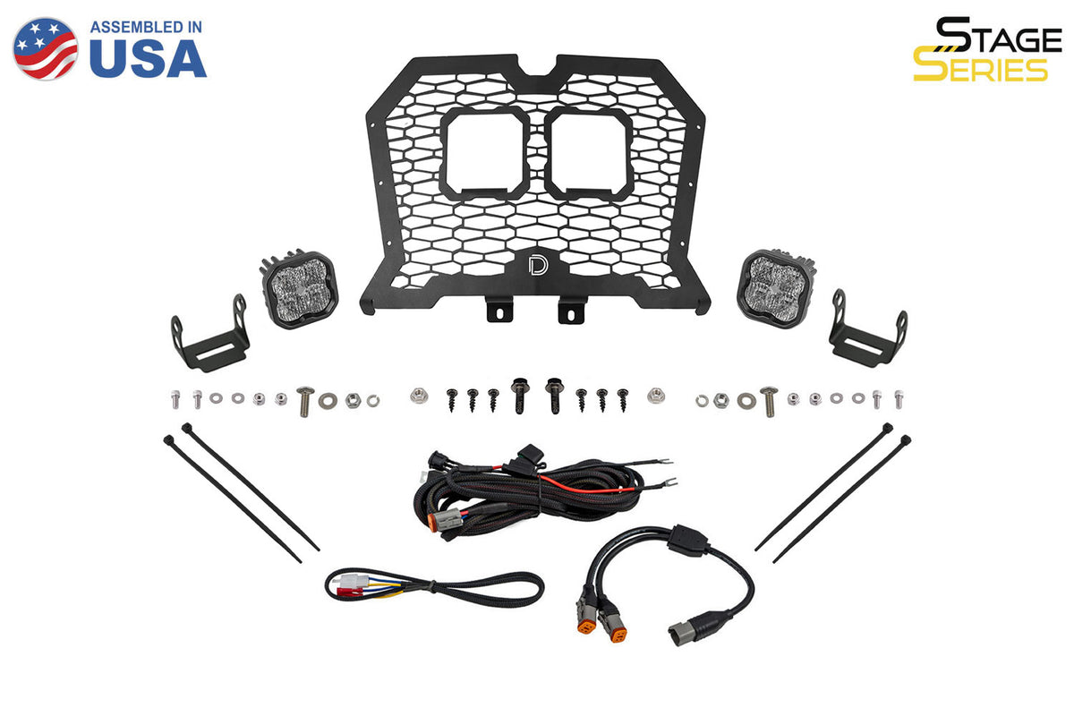 Stage Series LED Grille Kit for 2019-2024 Polaris RZR XP  Sport White Combo