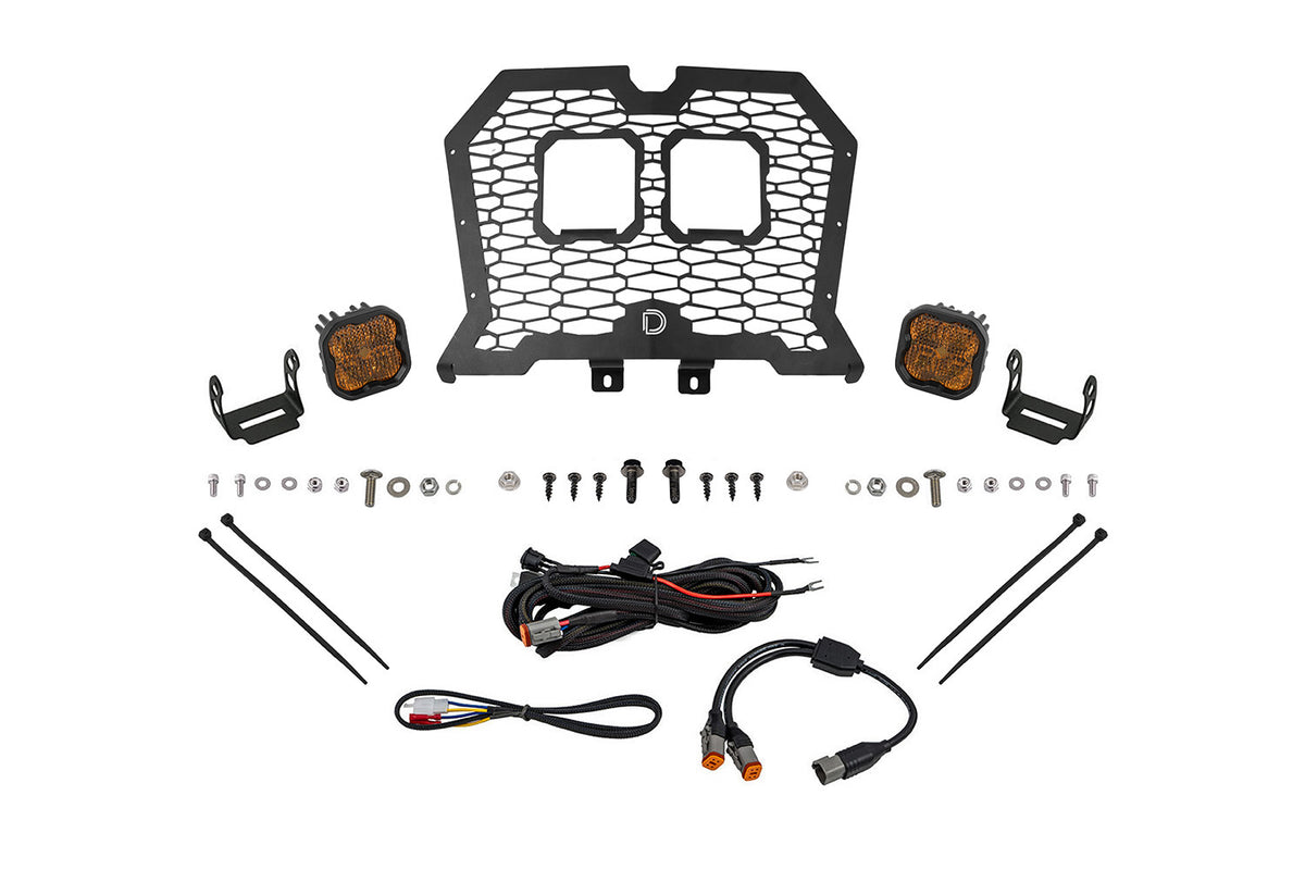 Stage Series LED Grille Kit for 2019-2024 Polaris RZR XP  Sport Yellow Combo