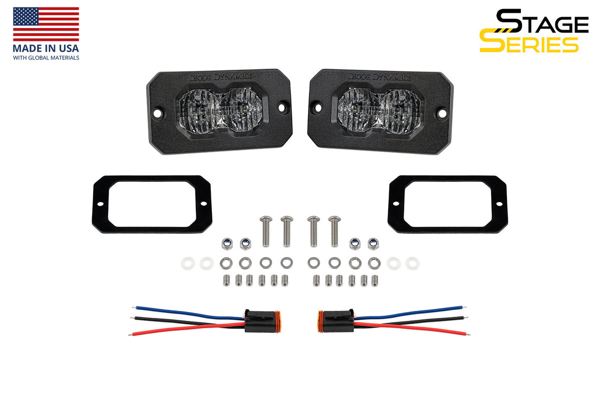 C2 2.0 Sport White Combo/Driving Flush RBL (pair)