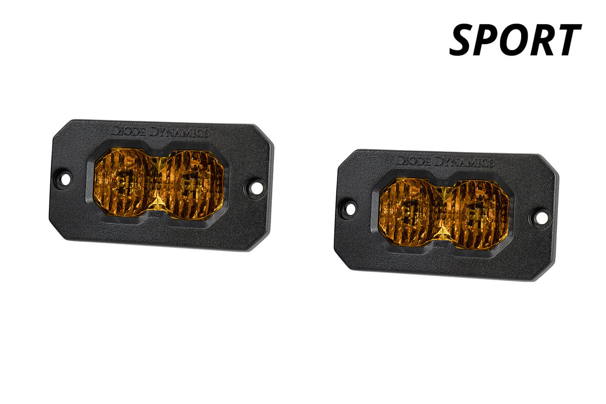 C2 2.0 Sport Yellow Flood Flush ABL (pair)