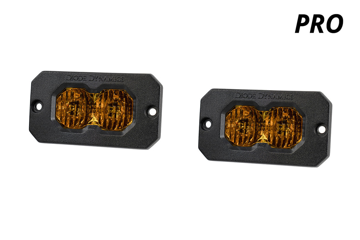 C2 2.0 Pro Yellow Flood Flush ABL (pair)
