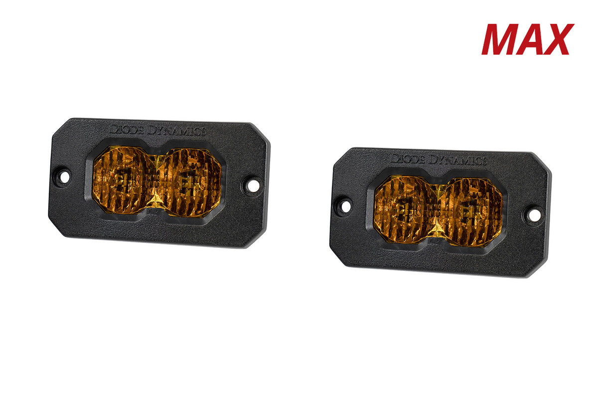 C2 2.0 Max Yellow Flood Flush ABL (pair)