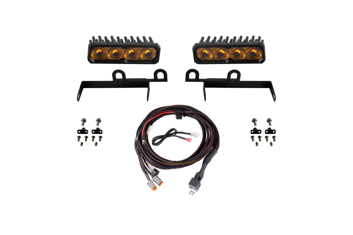 Ram 2013 SportExpress SS6 Pro LED Kit Yellow Driving