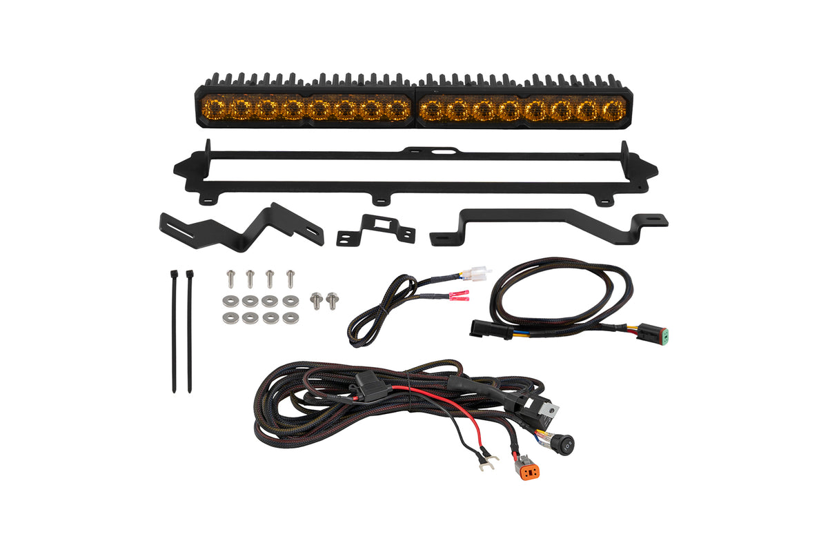 Tundra 2022 Pro Grille SS20 Sport LED Kit Yellow Combo