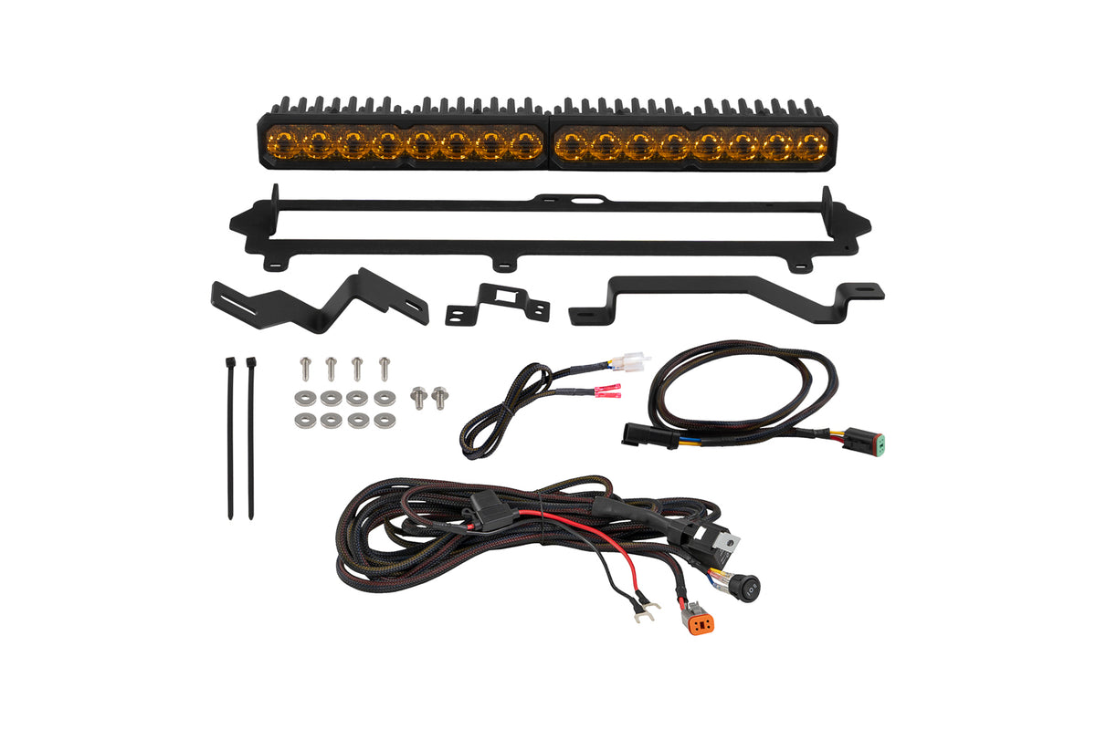 Tundra 2022 Pro Grille SS20 Sport LED Kit Yellow Driving