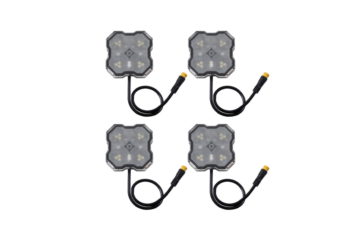 Rock Light Amber/White M8 Magnet 4-Pack