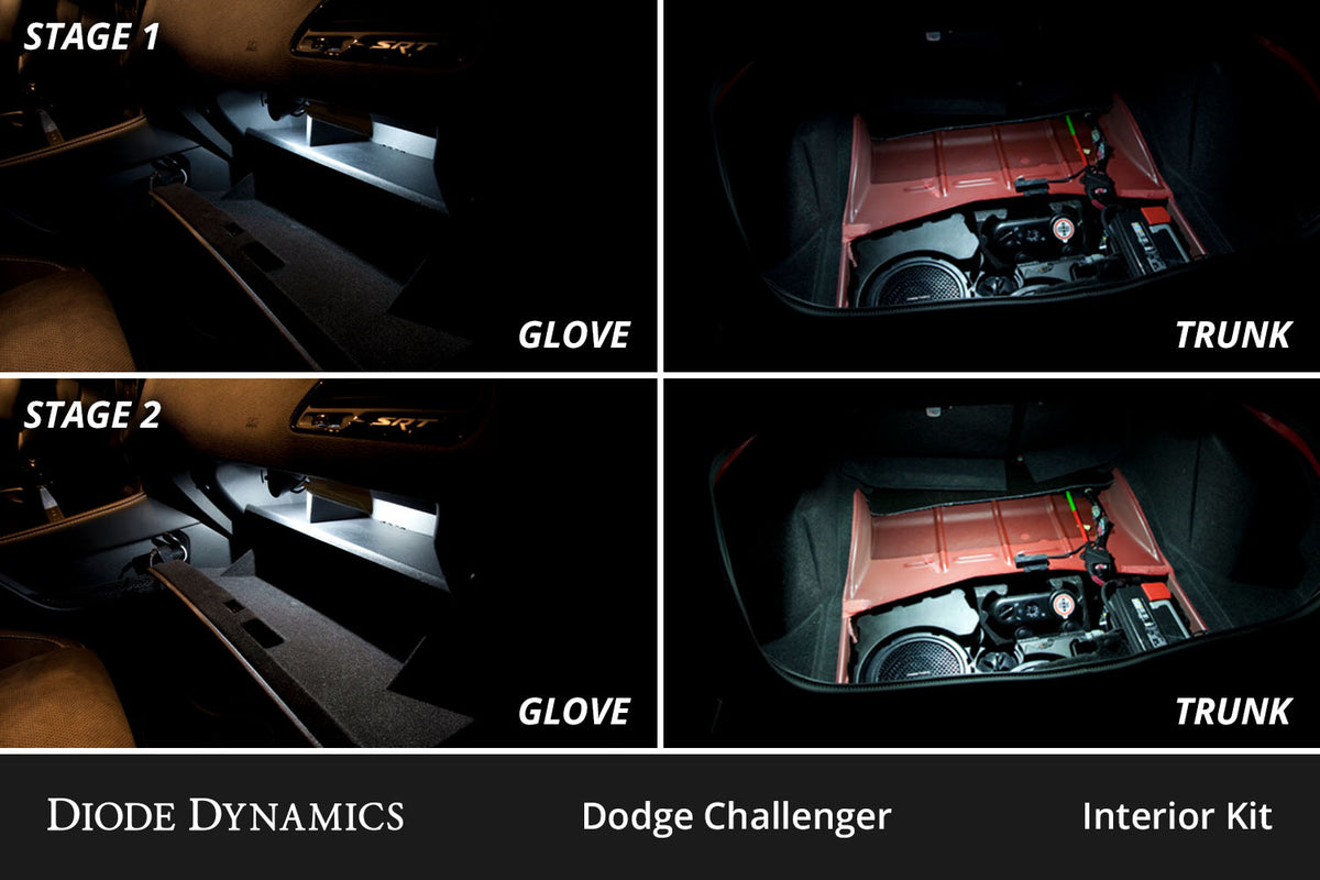 Interior LED Kit for 2009-2014 Dodge Challenger  Cool White Stage 1