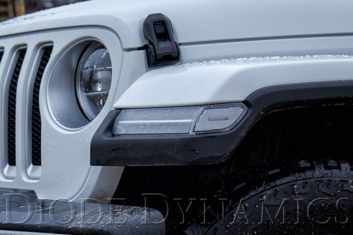 Sidemarkers for 2018-2026 Jeep JL Wrangler/Gladiator  Smoked (set)
