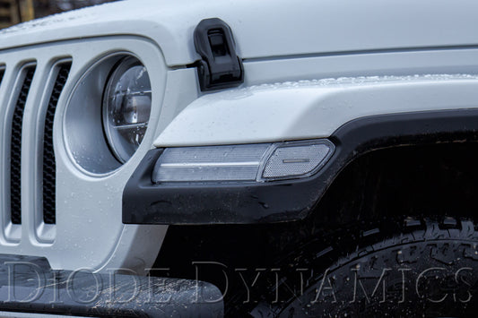 Sidemarkers for 2018-2026 Jeep JL Wrangler/Gladiator  Smoked (set)