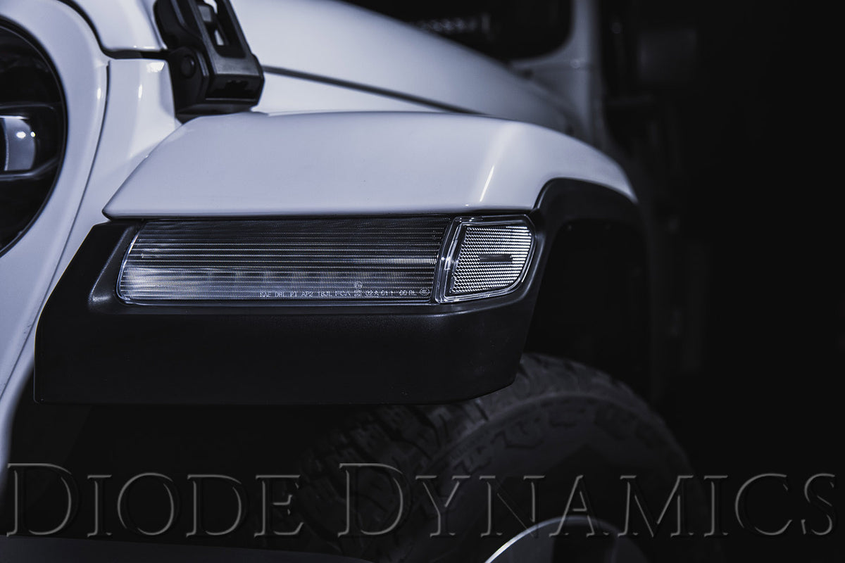 Sidemarkers for 2018-2026 Jeep JL Wrangler/Gladiator  Smoked (set)