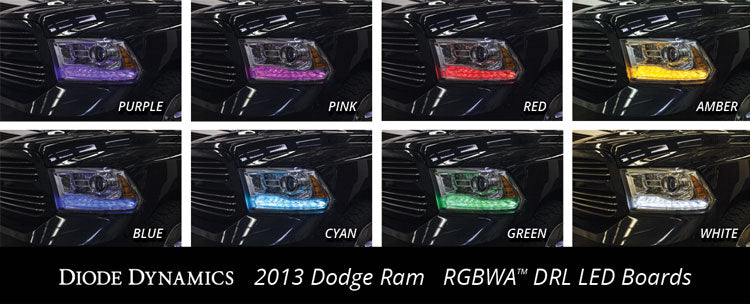 RGBWA DRL LED Boards for 2013-2018 Dodge Ram