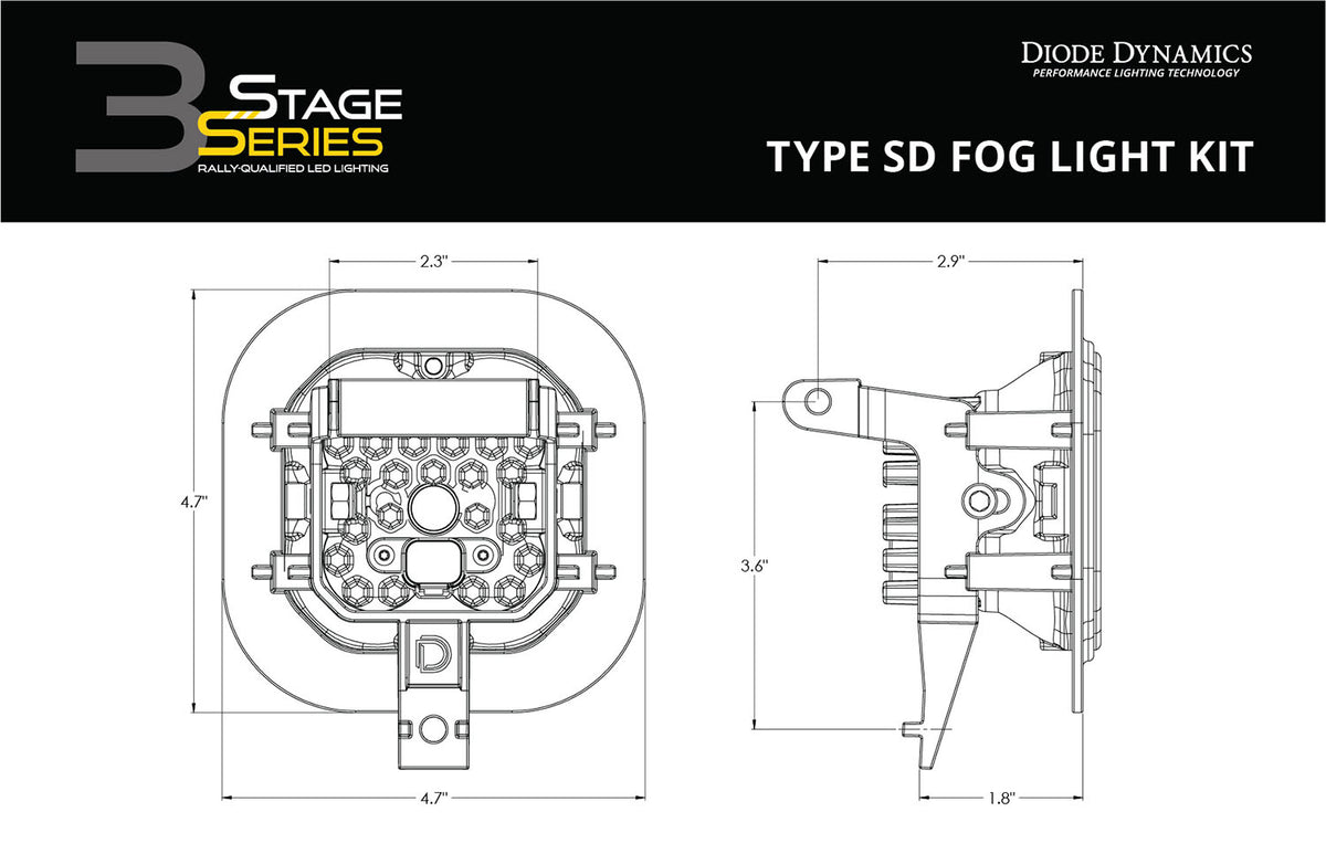 SS3 Sport Type SD Kit ABL White SAE Fog